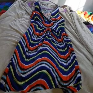 Colorful long women's dress